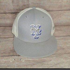 New era new york mets colorblock fitted hat 7 3/8